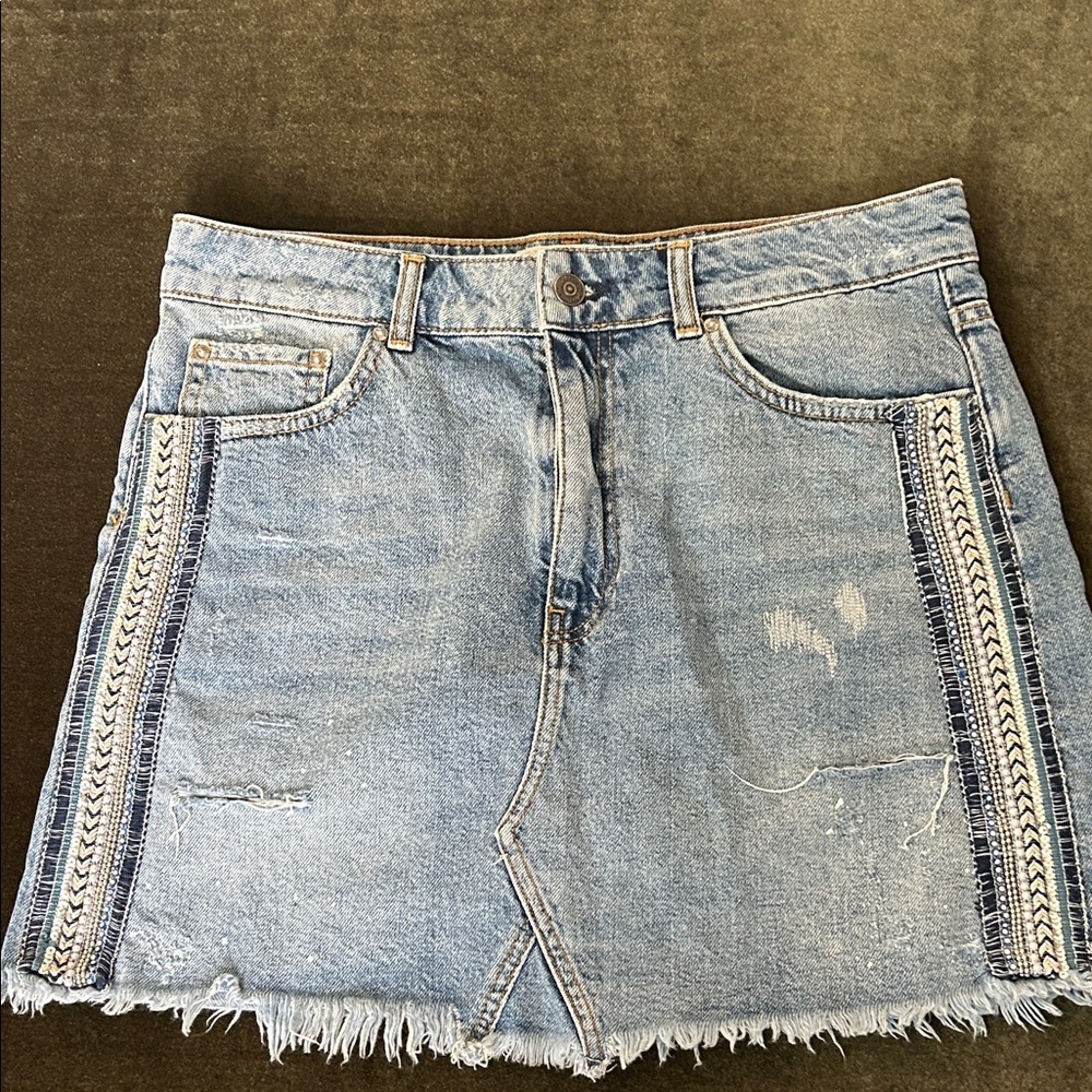 Free People beaded/embellished Mini Skirt